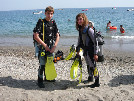 Teenage students on a Spanish plus Watersports course